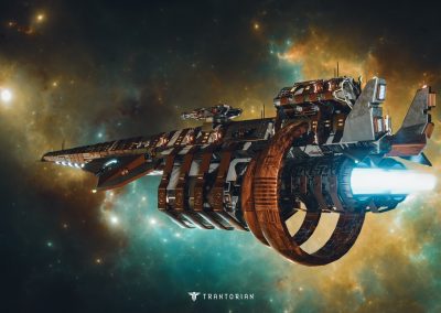 Trantorian - Ruthic offensive ship  3D modelled